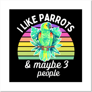 I Like Amazon Parrots and Maybe 3 People Posters and Art